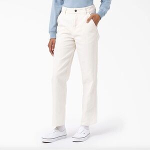 Dickies Women’s Duck Canvas Pants in White Size 4